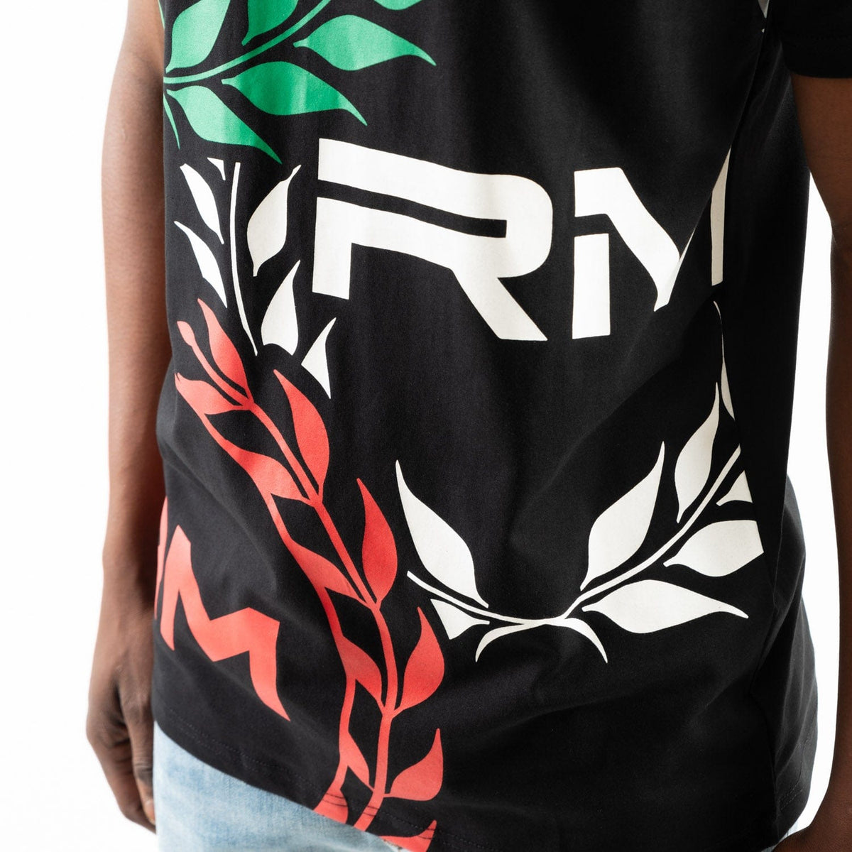 Rossimoda T Shirt Rossimoda Men's Tre Logo T Shirt Black (7812847829081)