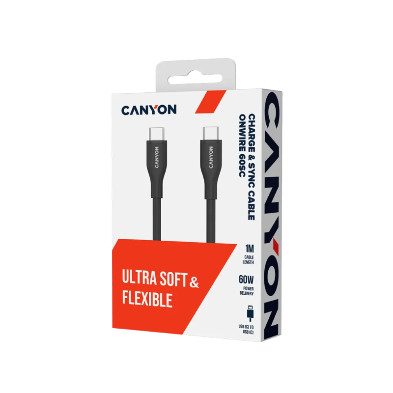 CANYON OnWire 60SC USB-C to USB-C Cable CC60SC10.