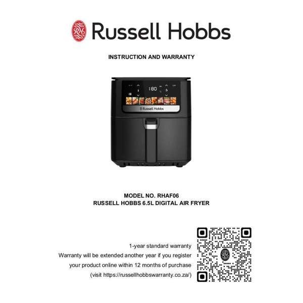 Russell Hobbs AIR FRYER Russell Hobbs 6.5l Digital Air Fryer RHAF06