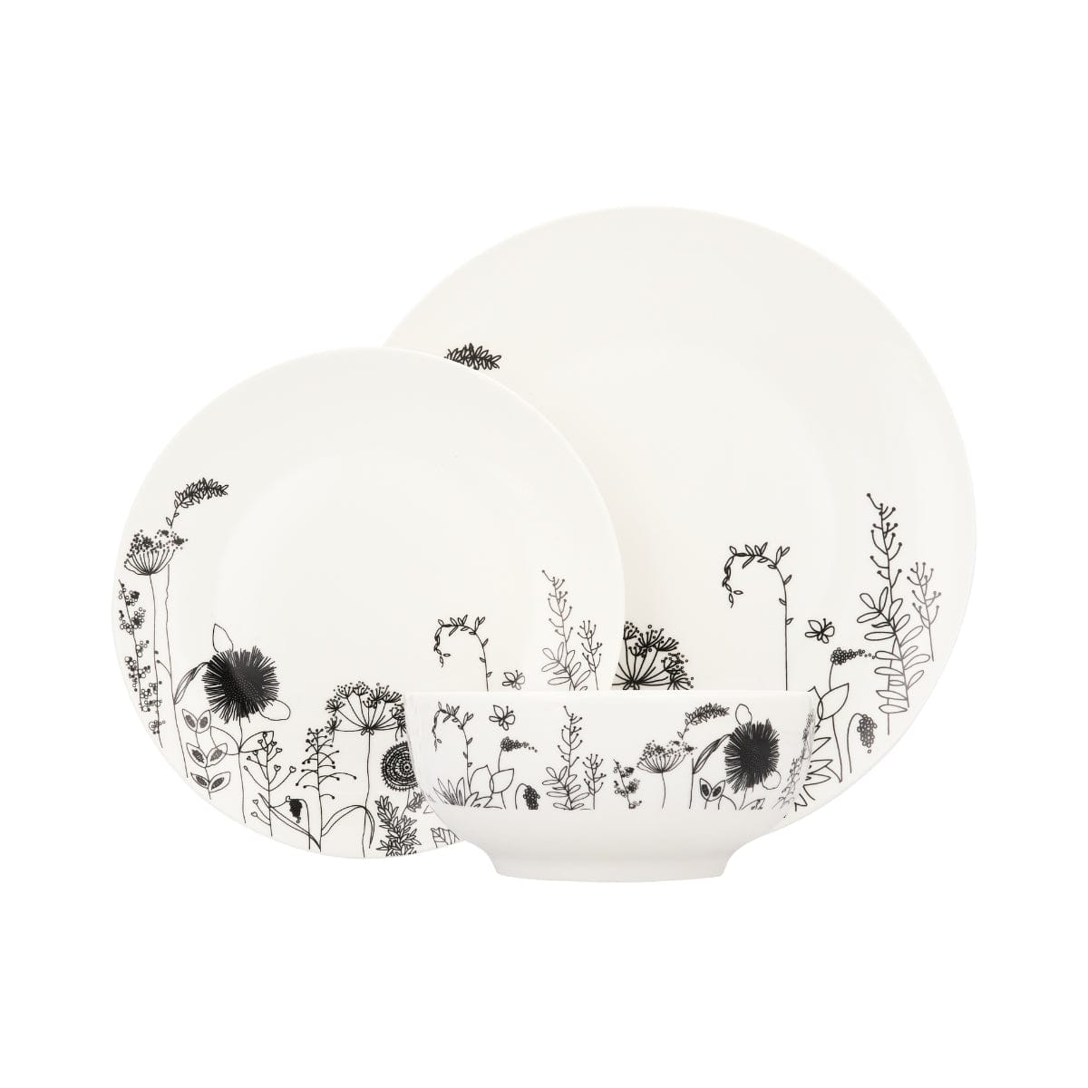 Russell Hobbs Dinner Set Russell Hobbs New Bone 12pc Coupe Decal Dinner Set RHDS7476 (7464511701081)