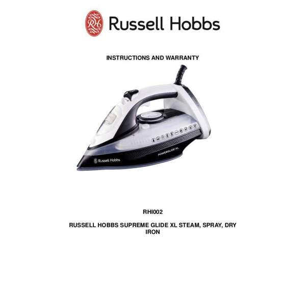 Russell Hobbs IRON Russell Hobbs 2200W Powerglide Xl Iron RHI002