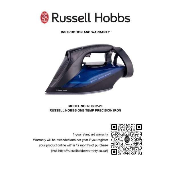 Russell Hobbs Iron Russell Hobbs One Temp Precision Steam Iron RHI262-26
