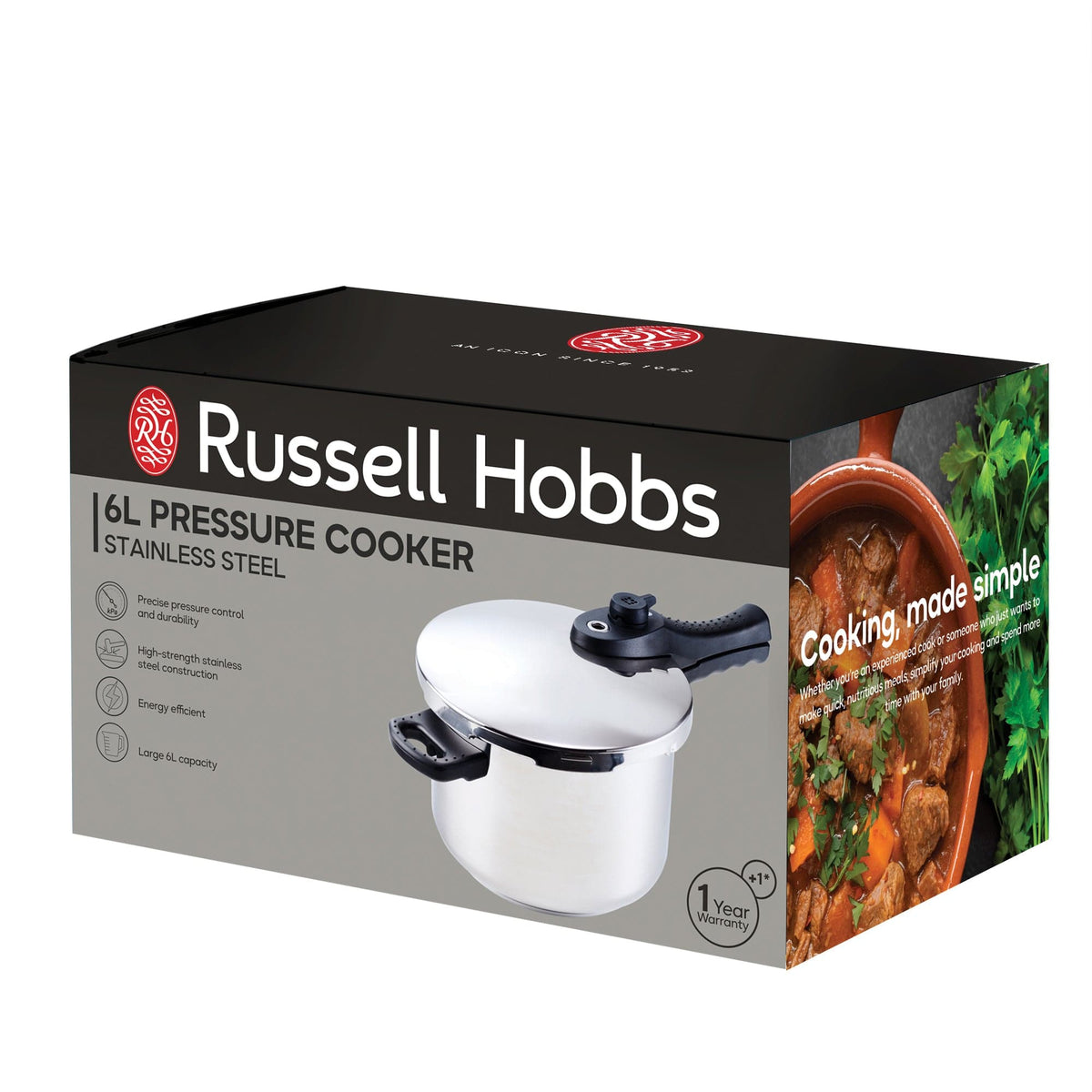 Russell Hobbs Pressure Cookers Russell Hobbs Pressure Cooker 6 Litre RHPC06