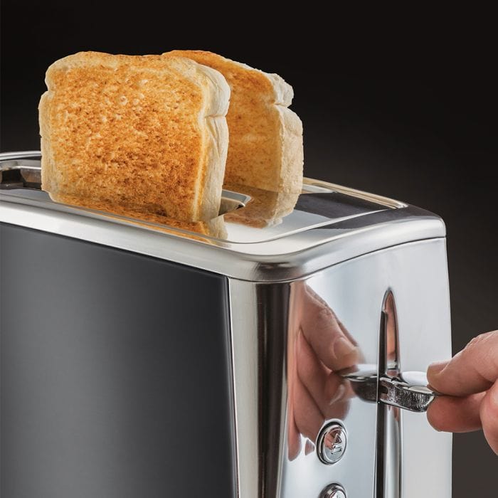 Russell Hobbs TOASTER Russell Hobbs Luna 2 Slice Moonlight Grey 23221-70SA (7800084660313)