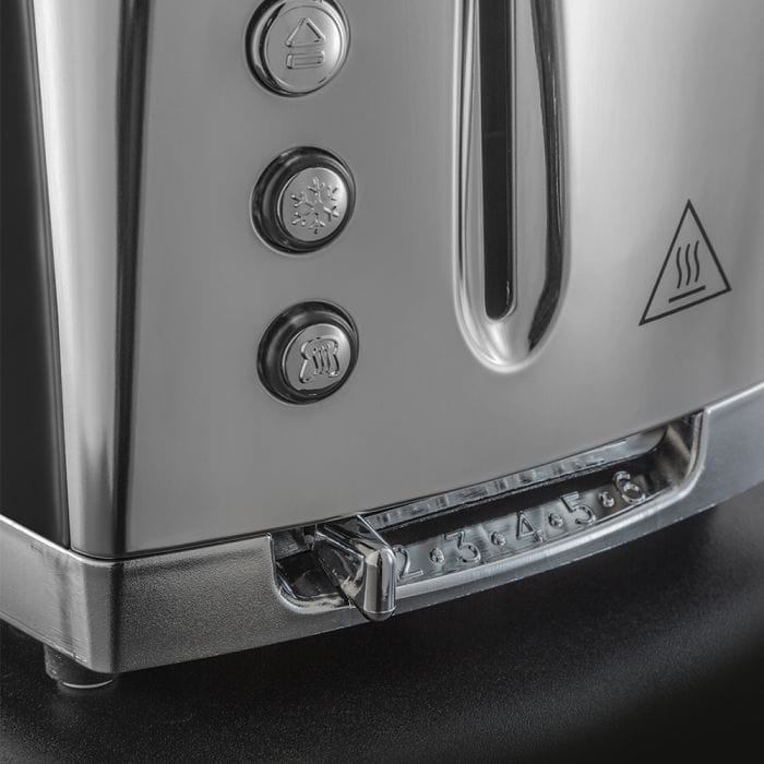 Russell Hobbs TOASTER Russell Hobbs Luna 2 Slice Moonlight Grey 23221-70SA (7800084660313)