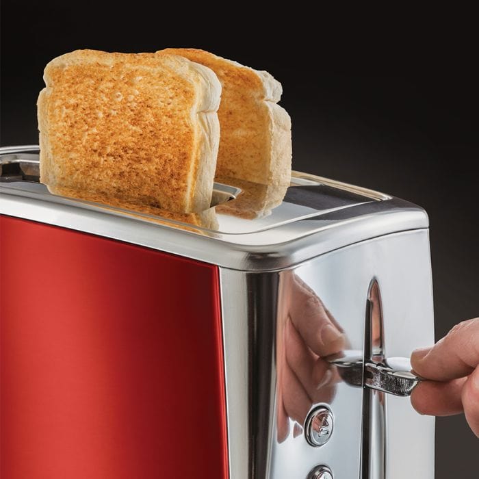 Russell Hobbs TOASTER Russell Hobbs Luna 2 Slice Red 23220-70SA (7800091115609)