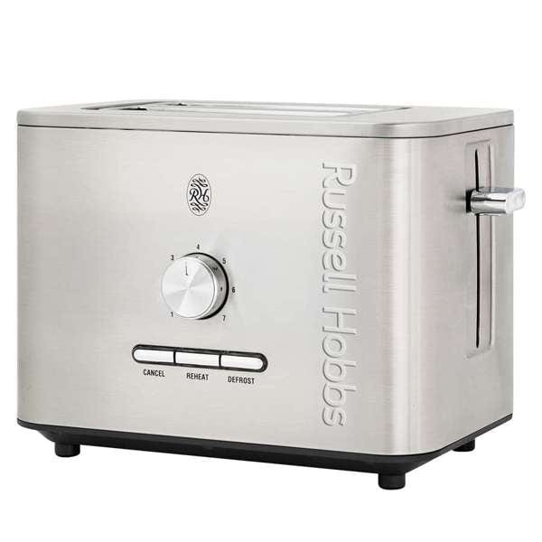 Russell Hobbs Toaster Russell Hobbs Nexus 2 Slice Toaster Silver RHPT2