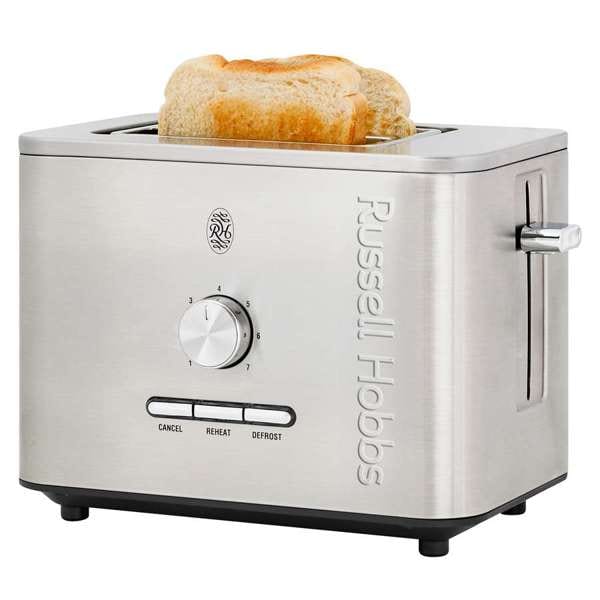 Russell Hobbs Toaster Russell Hobbs Nexus 2 Slice Toaster Silver RHPT2