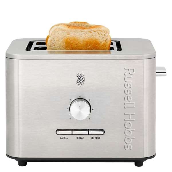 Russell Hobbs Toaster Russell Hobbs Nexus 2 Slice Toaster Silver RHPT2