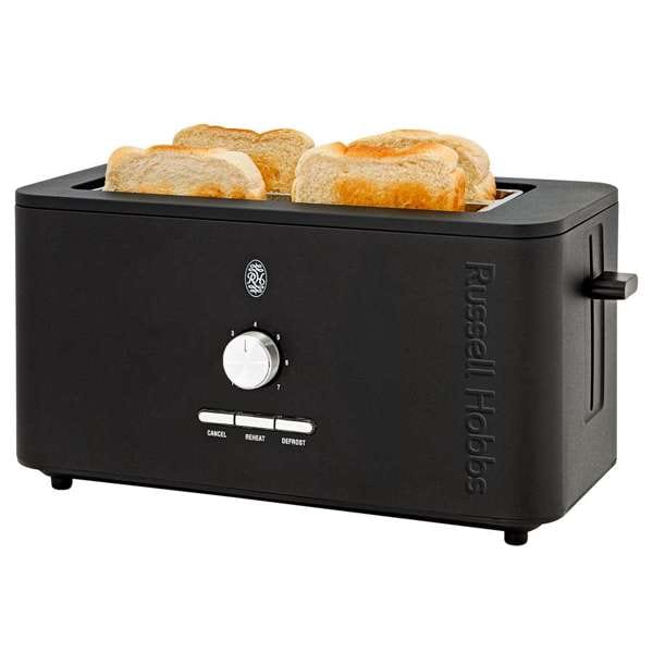 Russell Hobbs Toaster Russell Hobbs Nexus 4 Slice Toaster Black RHPT4