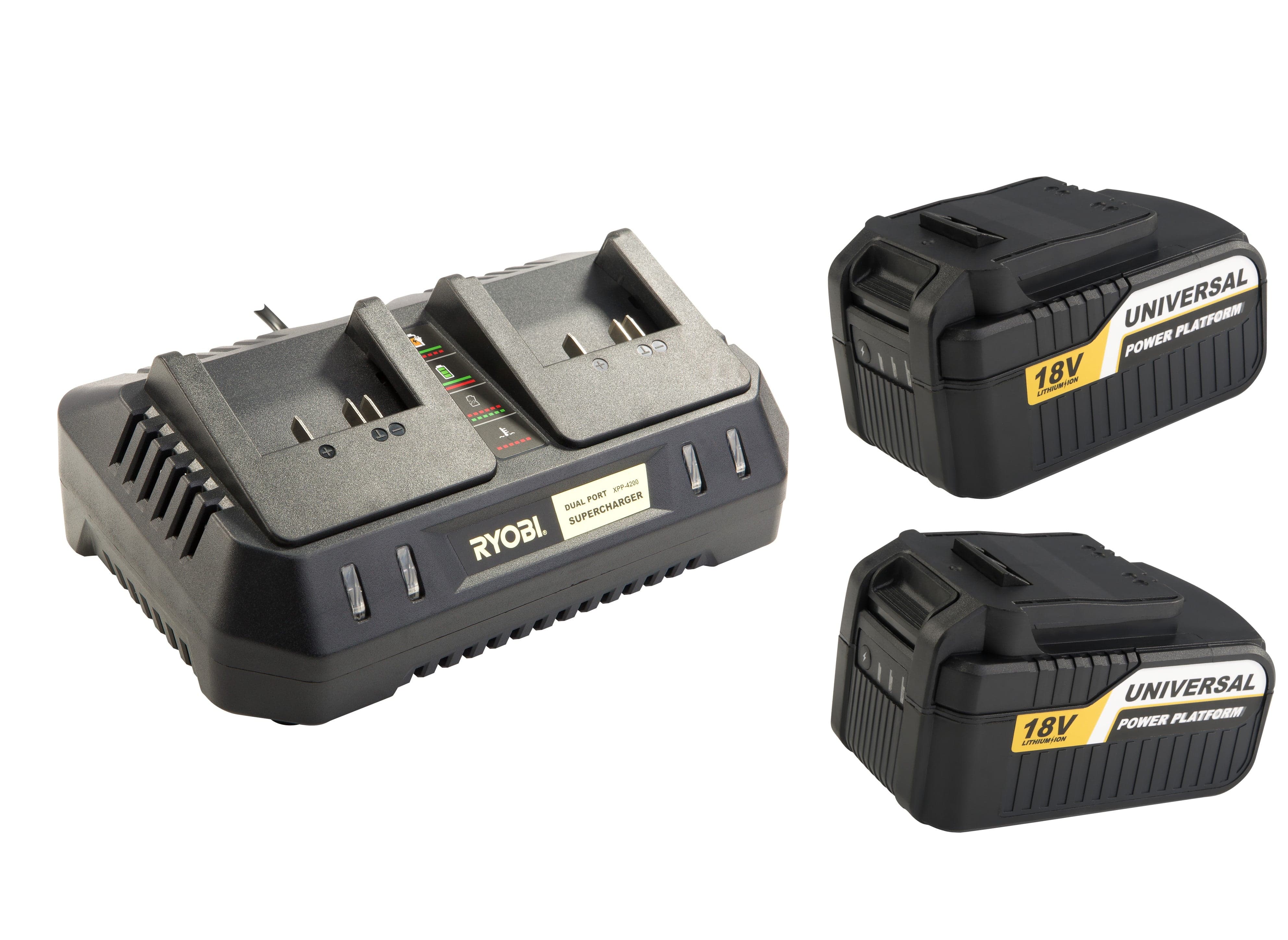 Ryobi Batteries Ryobi 18 V Batteries and Charger XB-4000K