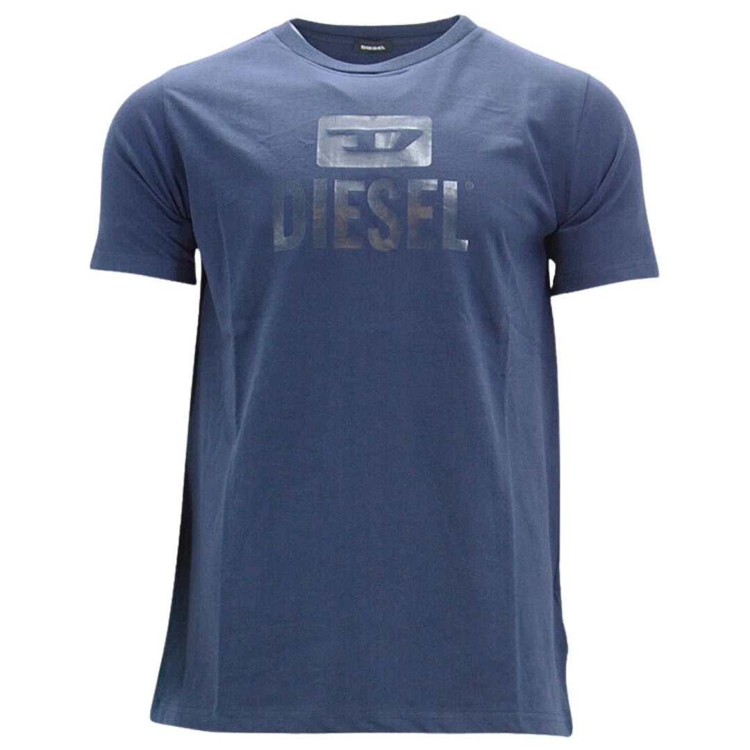 Diesel T Diego Tone On Tone T Shirt Navy (8008015052889)