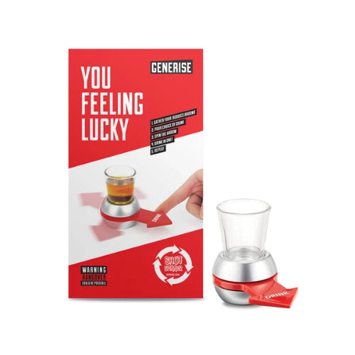 Generise 'You Feeling Lucky' Glass Shot Spinner Drinking Game Home Party