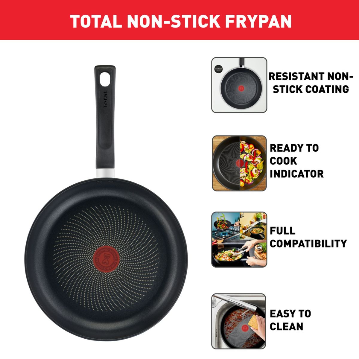 Tefal Total Performance Induction Frypan 24 cm G1520444