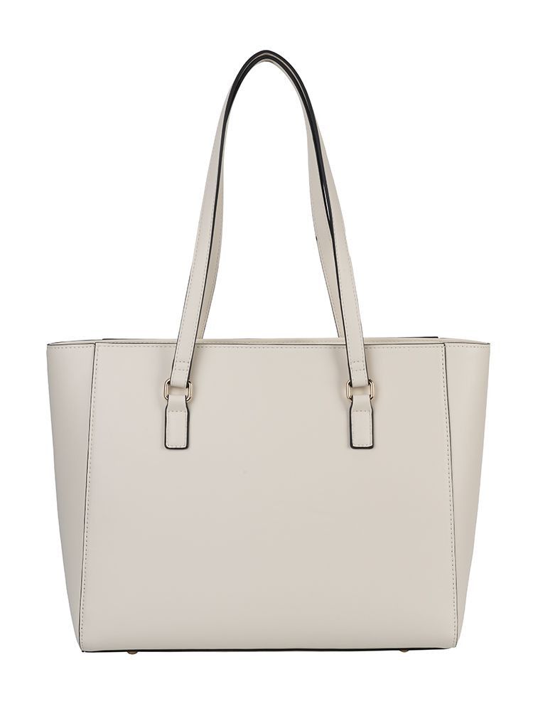 Elle  Embossed Tote Handbag Cream EL100101.