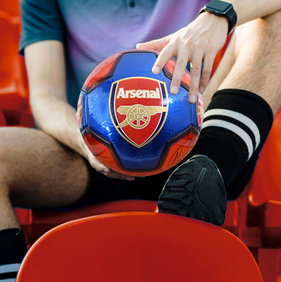Metallic Signature Arsenal Size 5 Football HY-AR0888