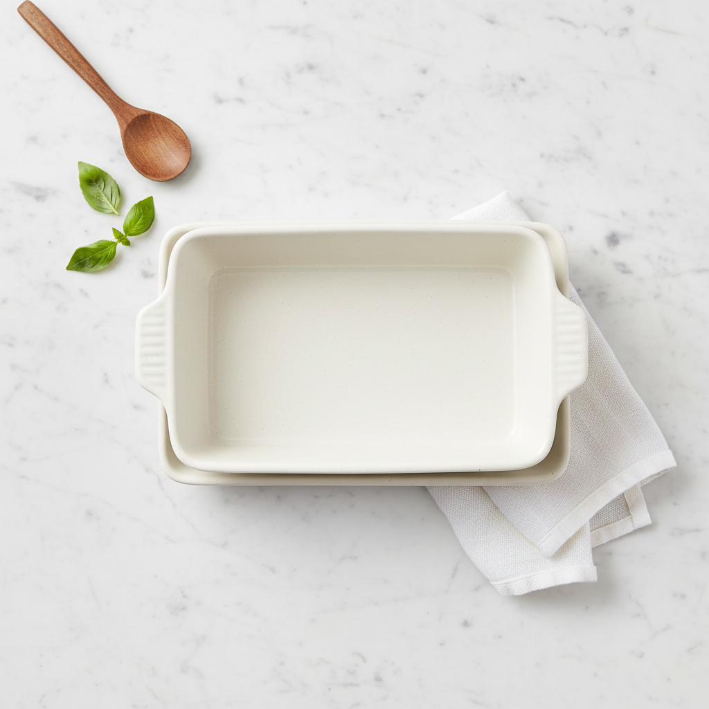 Maxwell & Williams Speckle Rectangular Baker With Tray 28x20cm Cream IA0327