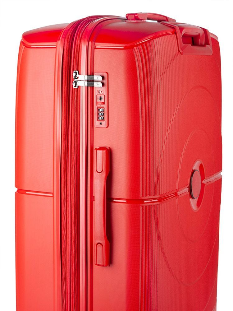Voyager Aeon Carry On 4 Wheel Trolley Case-Crimson Red 360509