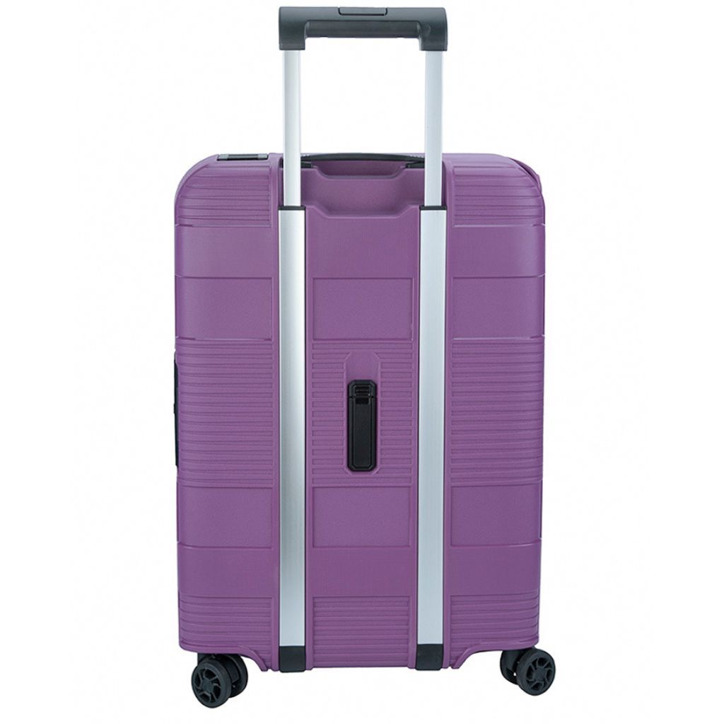 Cellini Safetech Zipperless Lock Medium 4 Wheel Trolley Case-Plum 80965.