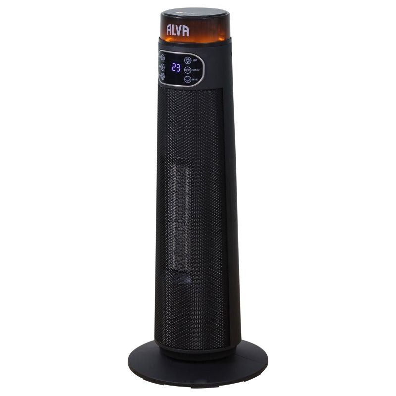 Alva - Electric - Tower Fan Heater - Light Effect.