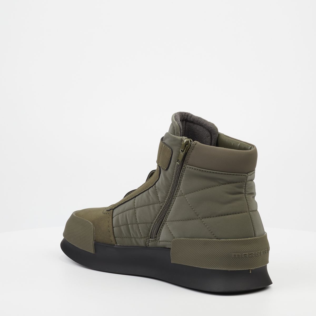 Mazerata Valentino 13 Faux Nubuck/Nylon-Olive
