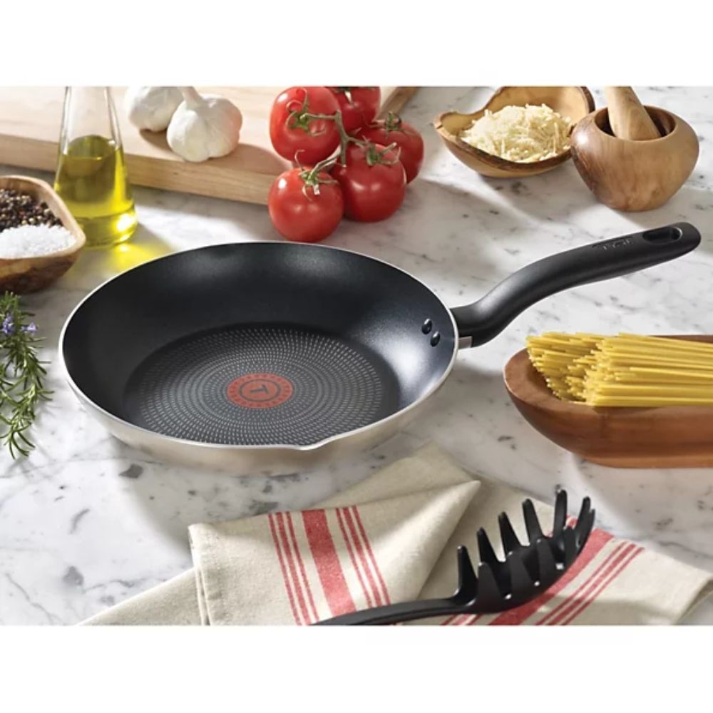 T-Fal Culinaire Nonstick Aluminum Champagne Cookware Set 16 Piece BO59SG64