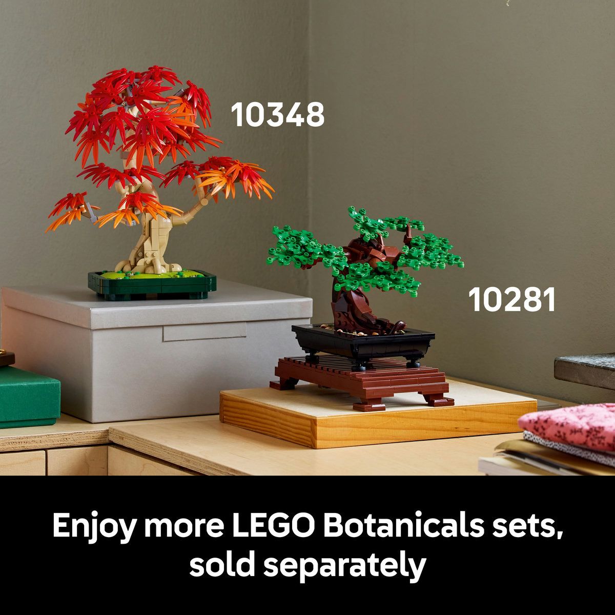LEGO® Botanicals Japanese Red Maple Bonsai Tree Plant Decor 10348 - MHC World