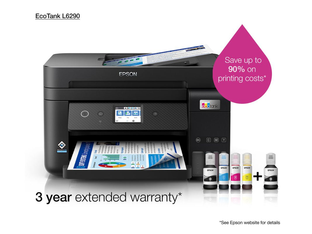 Epson L6290 EcoTank,A4,4IN1,WI-FI,ADF,Double sided Printing Printer.