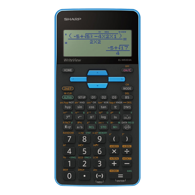 Sharp Writeview Scientific Calculator Blue EL-W535SA