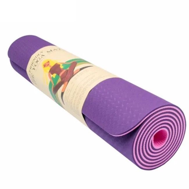 Eco-Friendly Non-Slip Yoga Mat 61x183cm 8mm