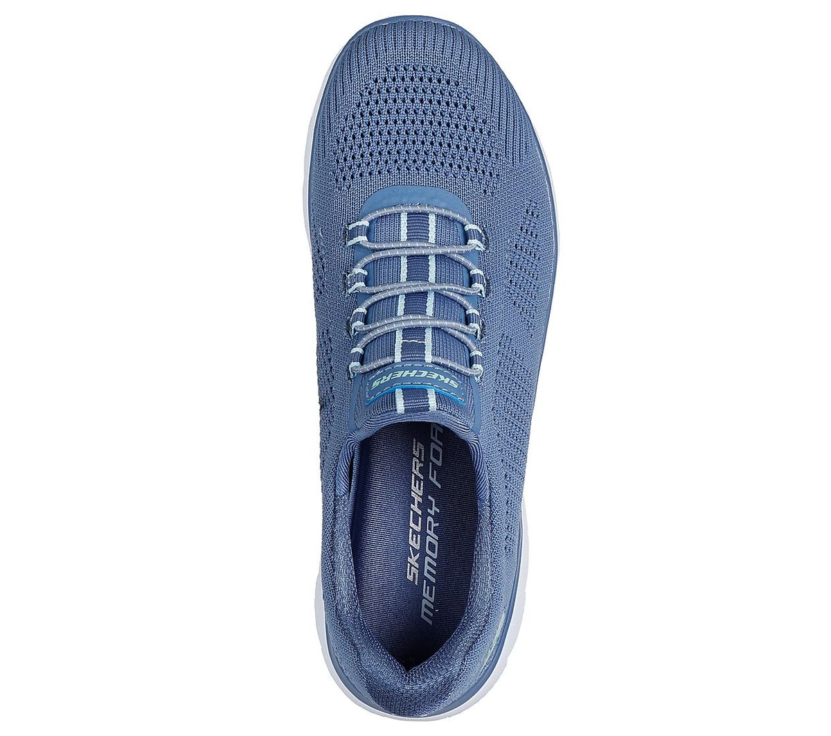 Skechers Women's Summits Soft Breeze Slate-Silver Blue 150276