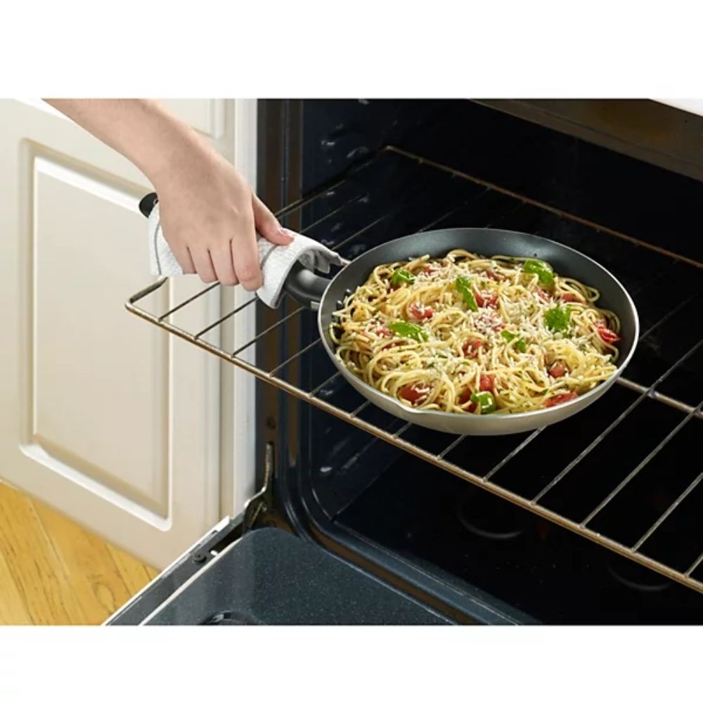 T-Fal Culinaire Nonstick Aluminum Champagne Cookware Set 16 Piece BO59SG64