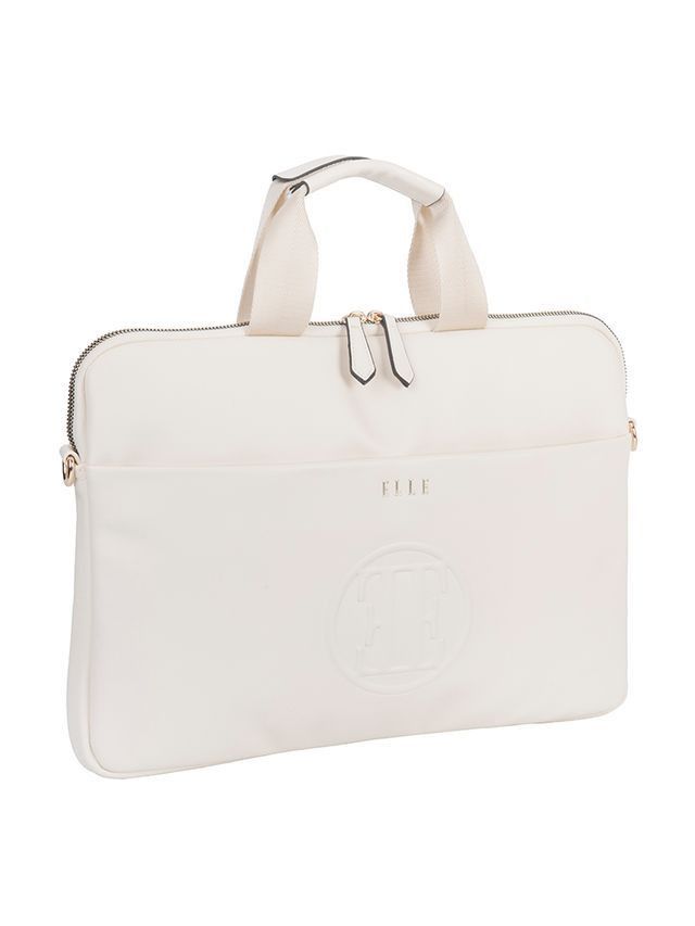 Elle  Slimline Laptop Bag Cream EL100821.