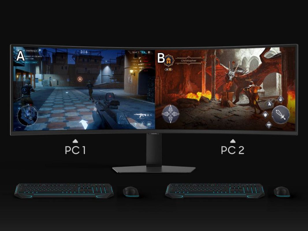 Samsung 49" Odyssey G91F DQHD 144Hz Gaming Monitor Dual QHD LS49FG910EUXEN.