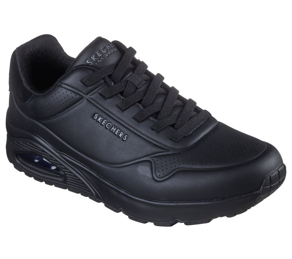 Sketchers Mens Uno-Black 183007