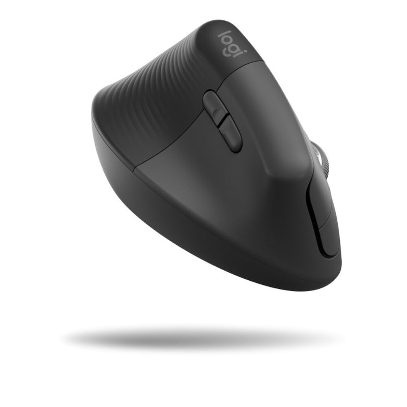 Logitech Lift Vertical Ergonomic Mouse - Graphite/Black.