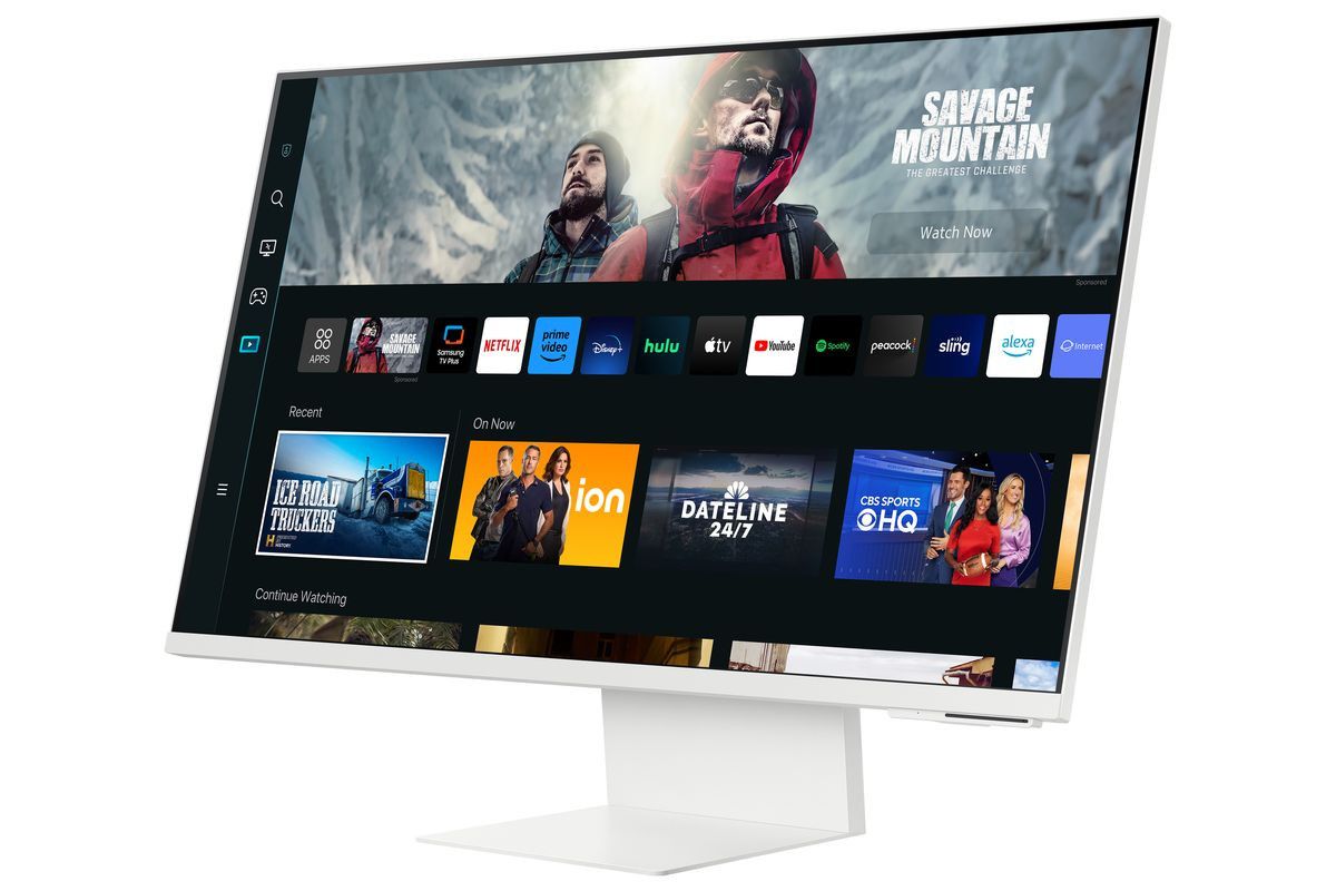Samsung 32' 4K UHD Smart Monitor with Streaming and Slim Camera LS32DM801UAXXA