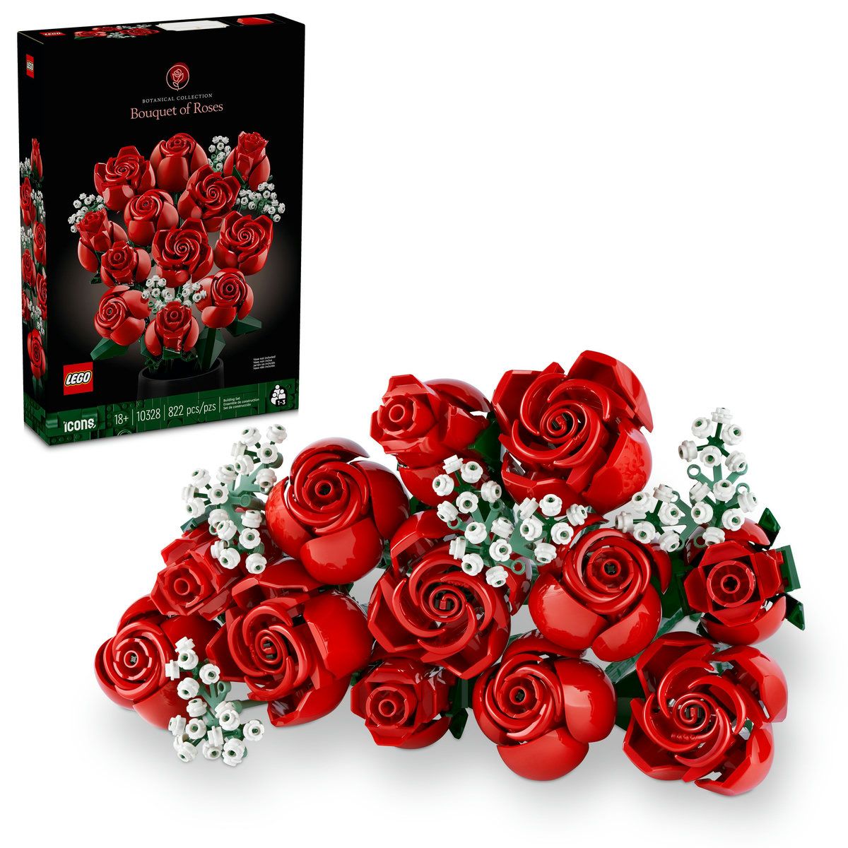 LEGO® Botanicals Bouquet of Roses Building Set 10328 - MHC World