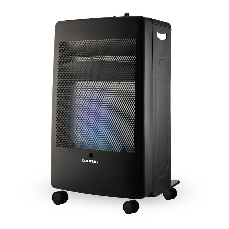 Taurus Heater Blue Flame Gas Steel Black 2Heat Settings 3.8kW 947184.