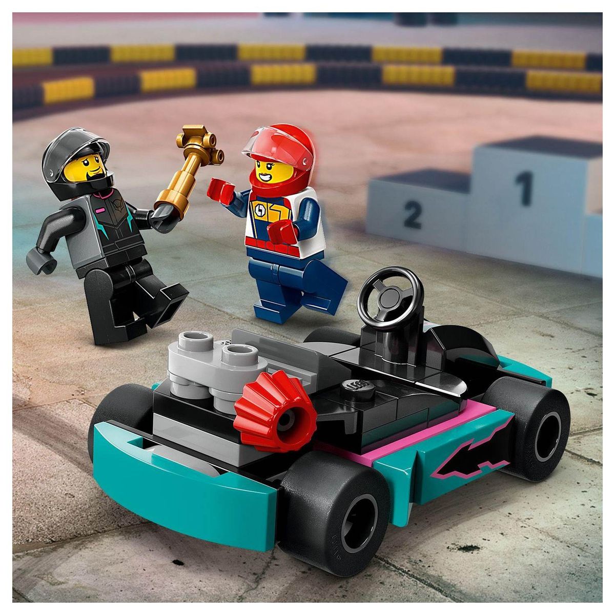 LEGO® City Go-Karts and Race Drivers Building Toy Cars 99 Pieces 60400
