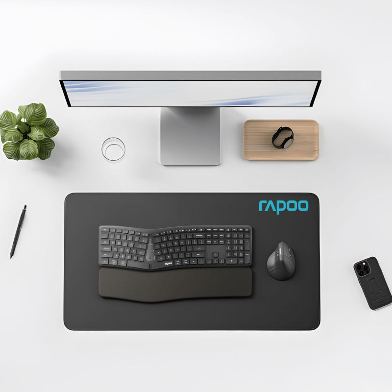 Rapoo 8810ME Ergonomic Multimode Wireless Keyboard and Mouse Combo.