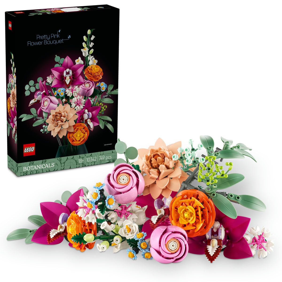 LEGO® Botanicals Pretty Pink Flower Bouquet 10342 - MHC World