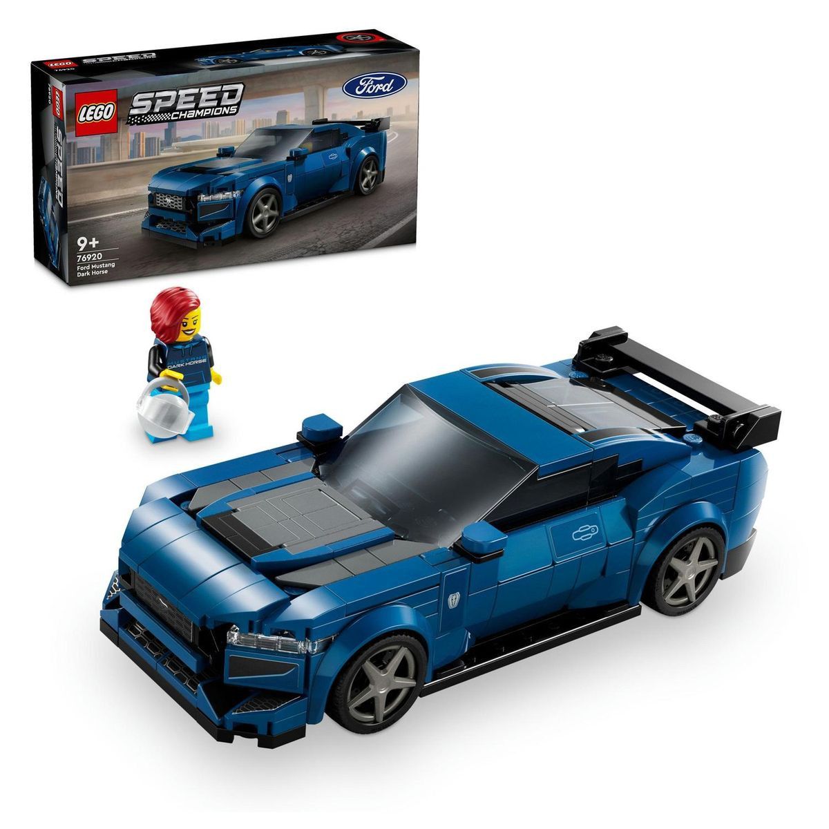 LEGO® Speed Champions Ford Mustang Dark Horse Sports Car Building Toy Cars (344 Pieces) 76920