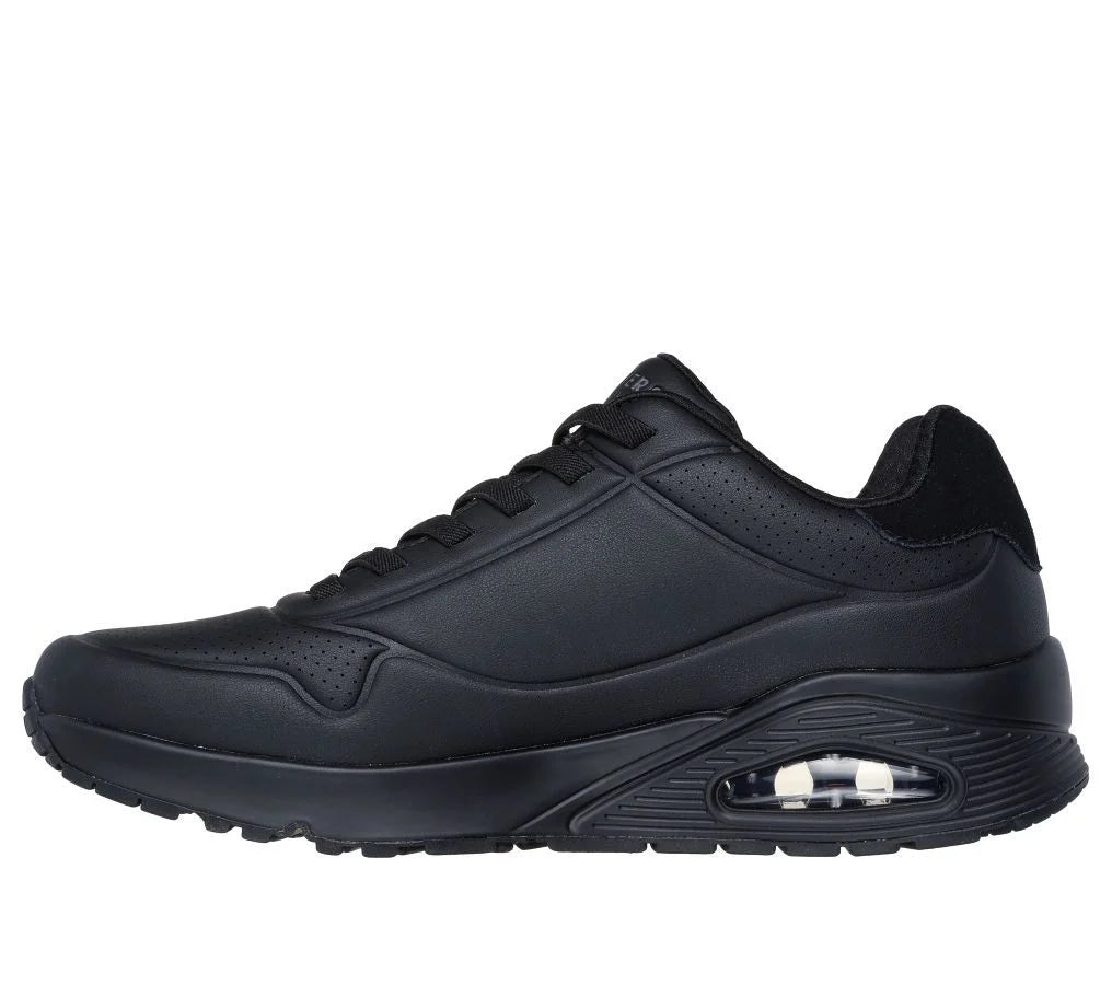 Sketchers Mens Uno-Black 183007