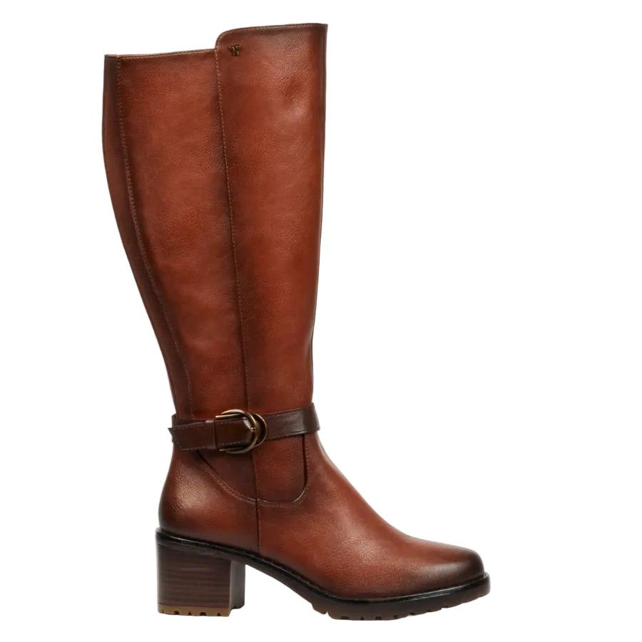 Butterfly Noxer 6 Ladies Leather High Boots - Tan.