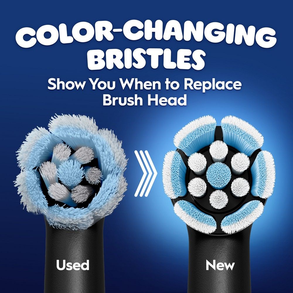 Oral-B iO Kids Spiderman Replacement Brush Head 2 Pack Black.
