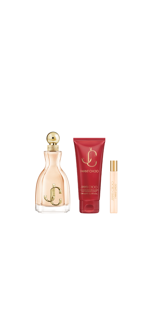 Jimmy Choo I WANT CHOO Set Edp 100ml + 7,5ml Travel spray + Body lotion 100ml