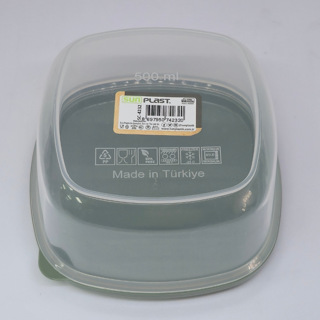 Sunplast Food Storage Container With Lids- 500ml SC-4232