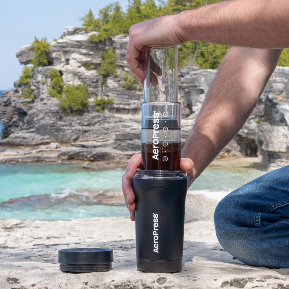 AeroPress Go Plus Travel Coffee Press Black 15PLCR05