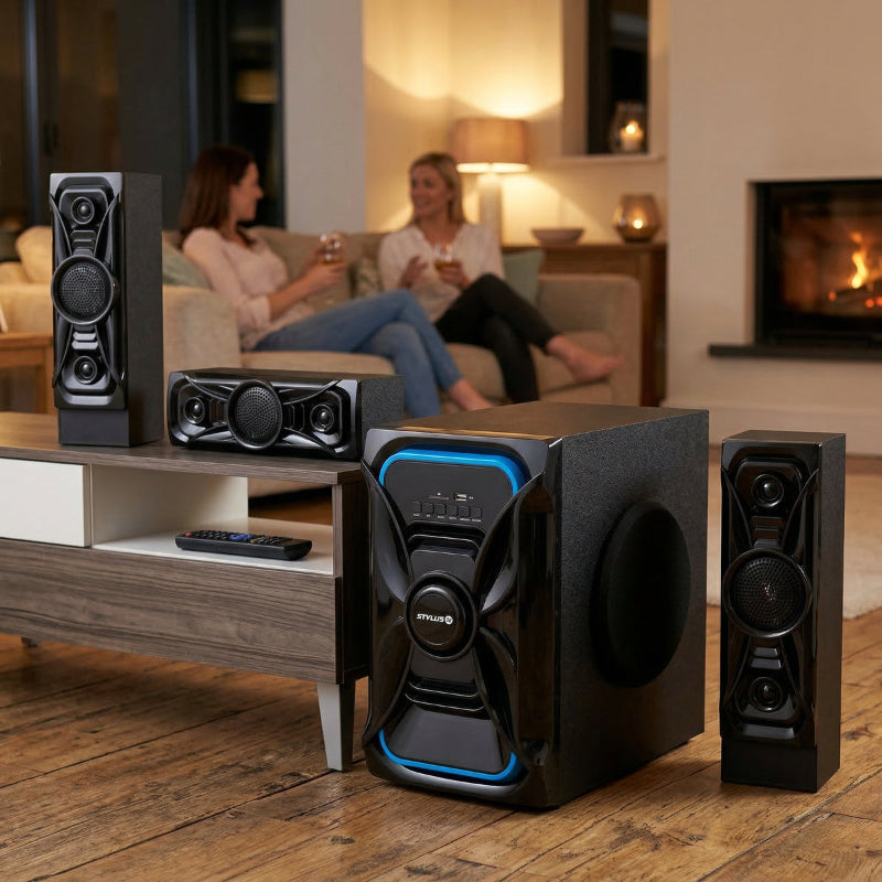 Stylus AV Blizzard 3.1 Speaker System - 700W Max Power, Bluetooth & FM STA-045.